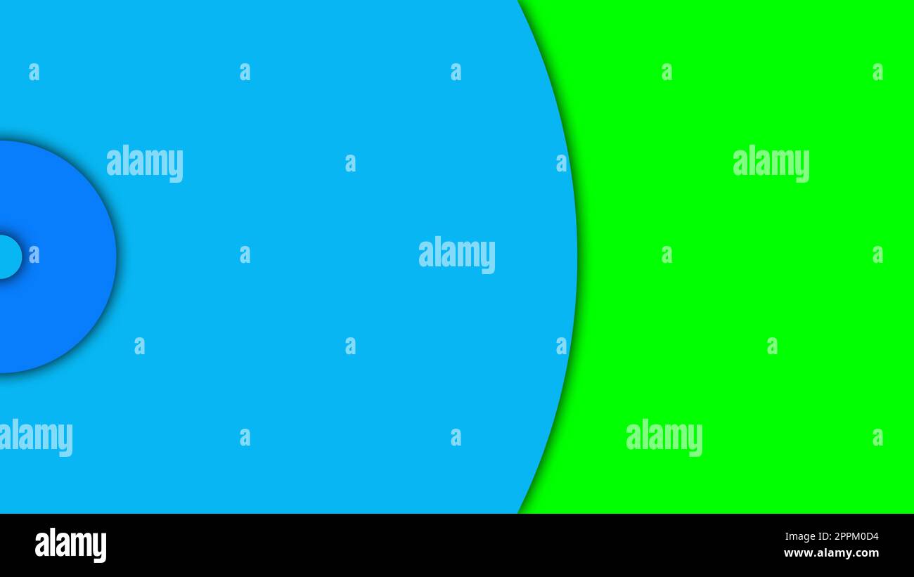 Übergang Grüner Bildschirm Chroma Satz von 7 Übergängen Stockfoto