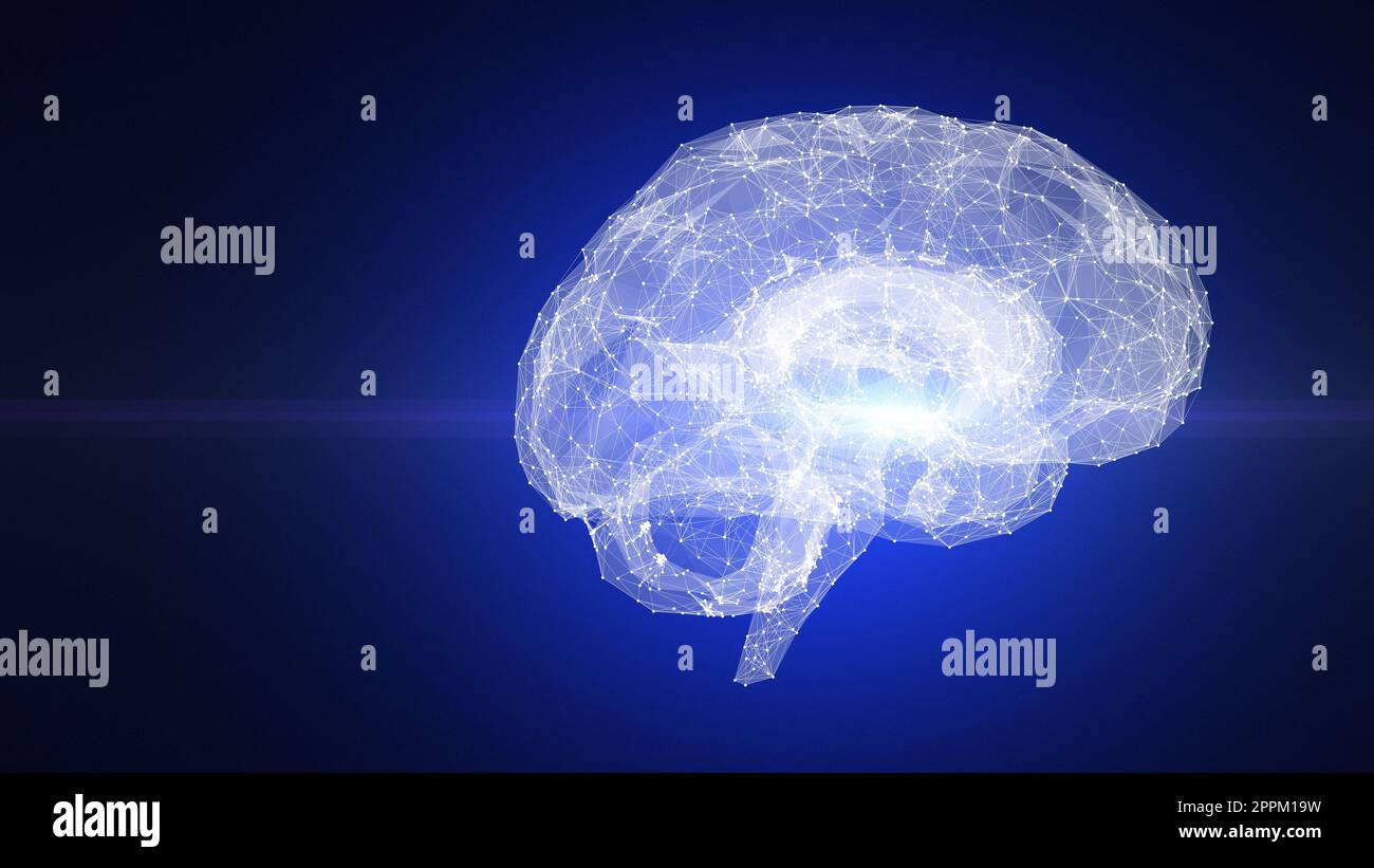 Das menschliche Gehirn-Scan-Technologie-Konzept Stockfoto