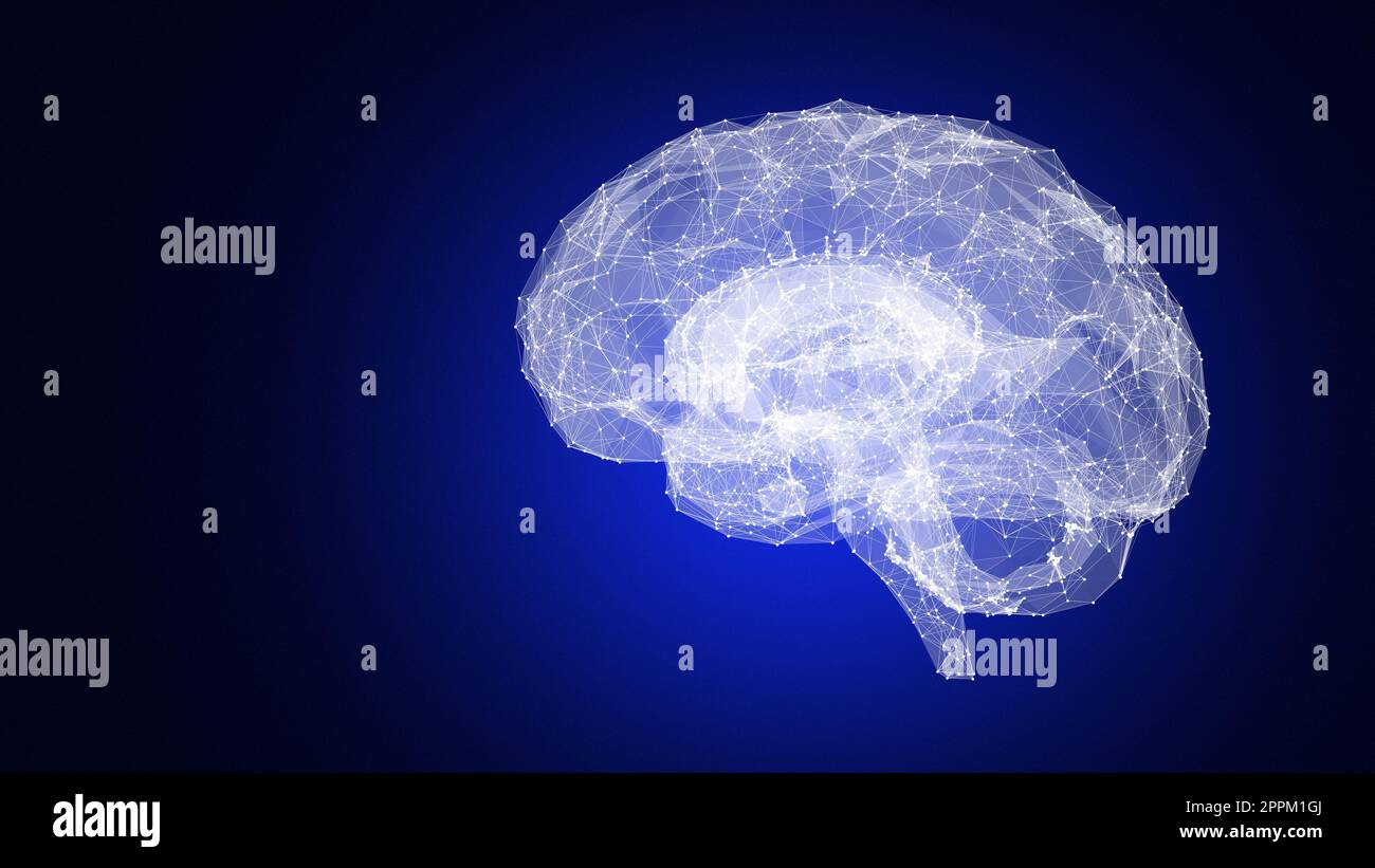 Das menschliche Gehirn-Scan-Technologie-Konzept Stockfoto