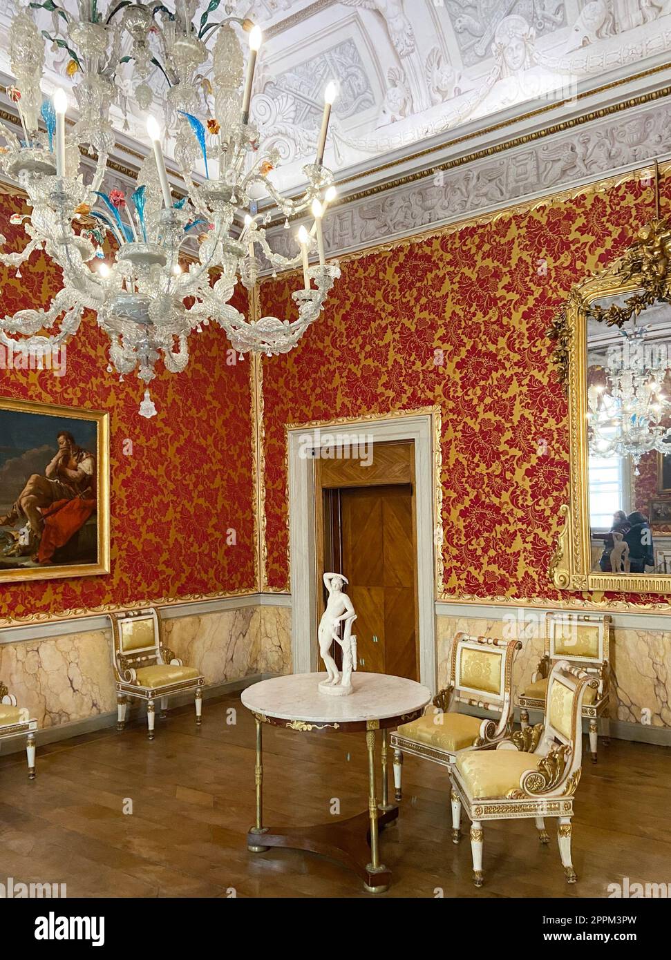 Kleines Zimmer im Correr Museum in der Stadt Venedig Stockfoto