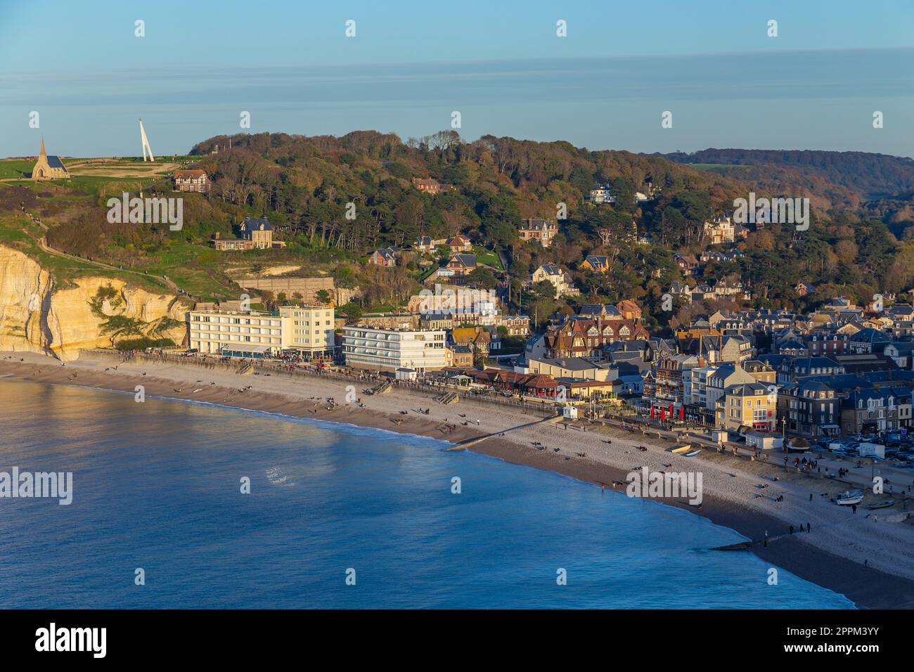 Blick auf Etretat Stockfoto