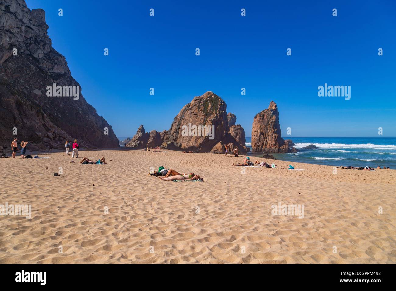 Praia da Ursa in Sintra Stockfoto