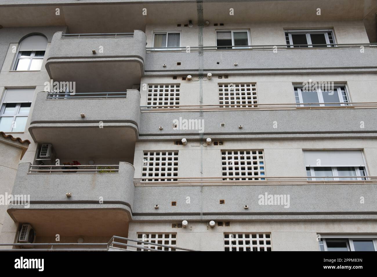 Hausfassaden, Stadtlandschaften, Altea, Provinz Alicante, Costa Blanca, Spanien, Februar 2023 Stockfoto