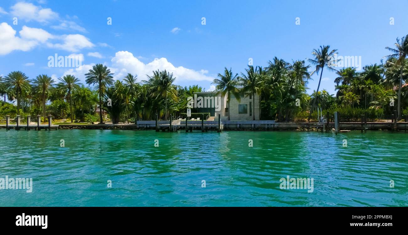 Luxuriöses Herrenhaus in Miami Beach, florida, USA Stockfoto