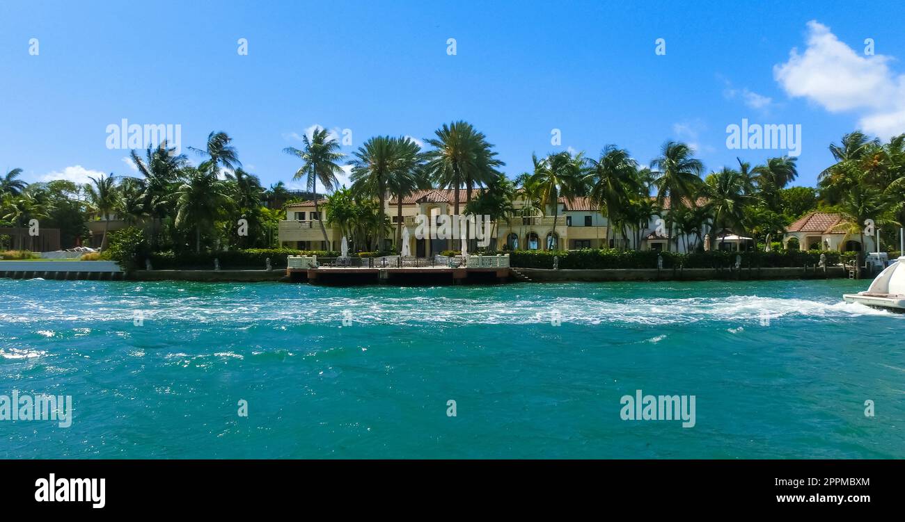 Luxuriöses Herrenhaus in Miami Beach, florida, USA Stockfoto