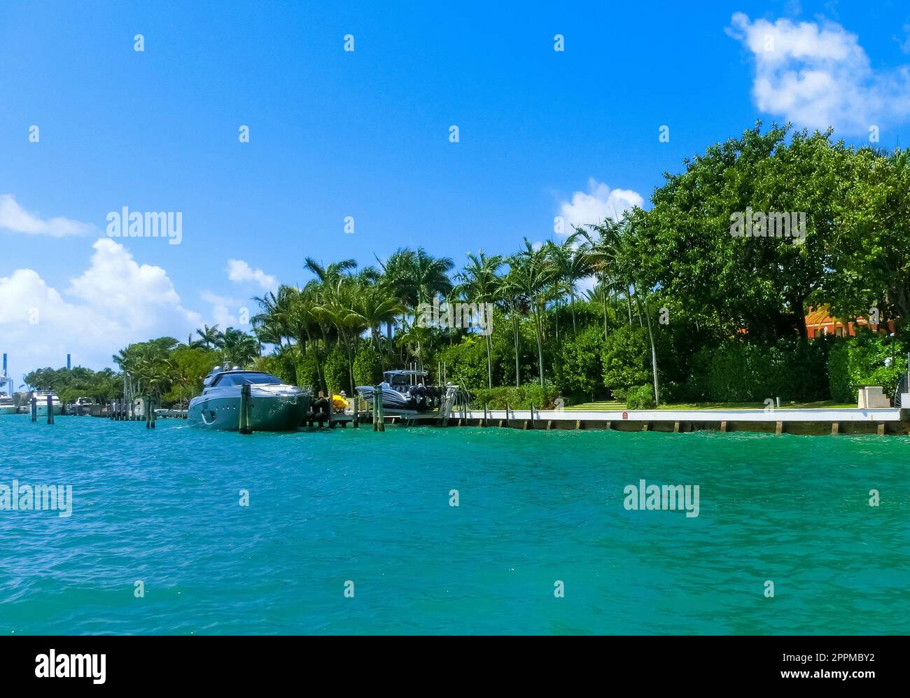 Luxuriöses Herrenhaus in Miami Beach, florida, USA Stockfoto