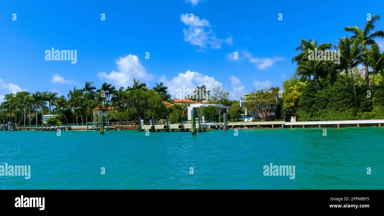 Luxuriöses Herrenhaus in Miami Beach, florida, USA Stockfoto