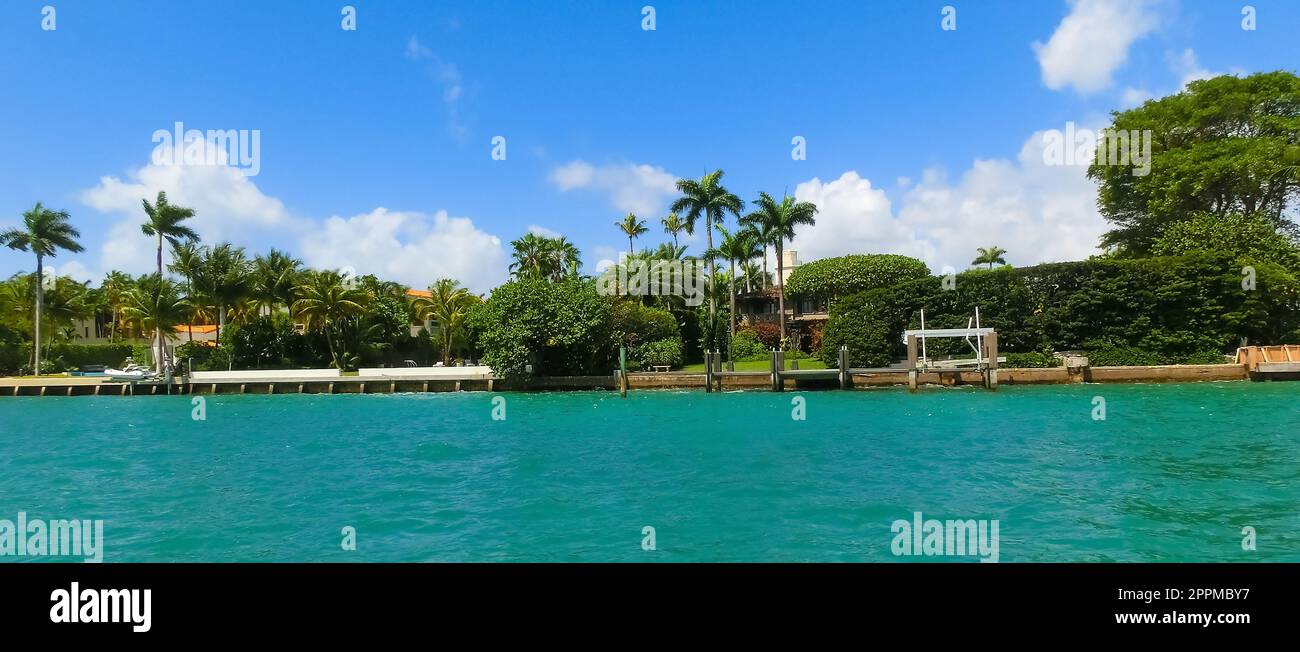 Luxuriöses Herrenhaus in Miami Beach, florida, USA Stockfoto