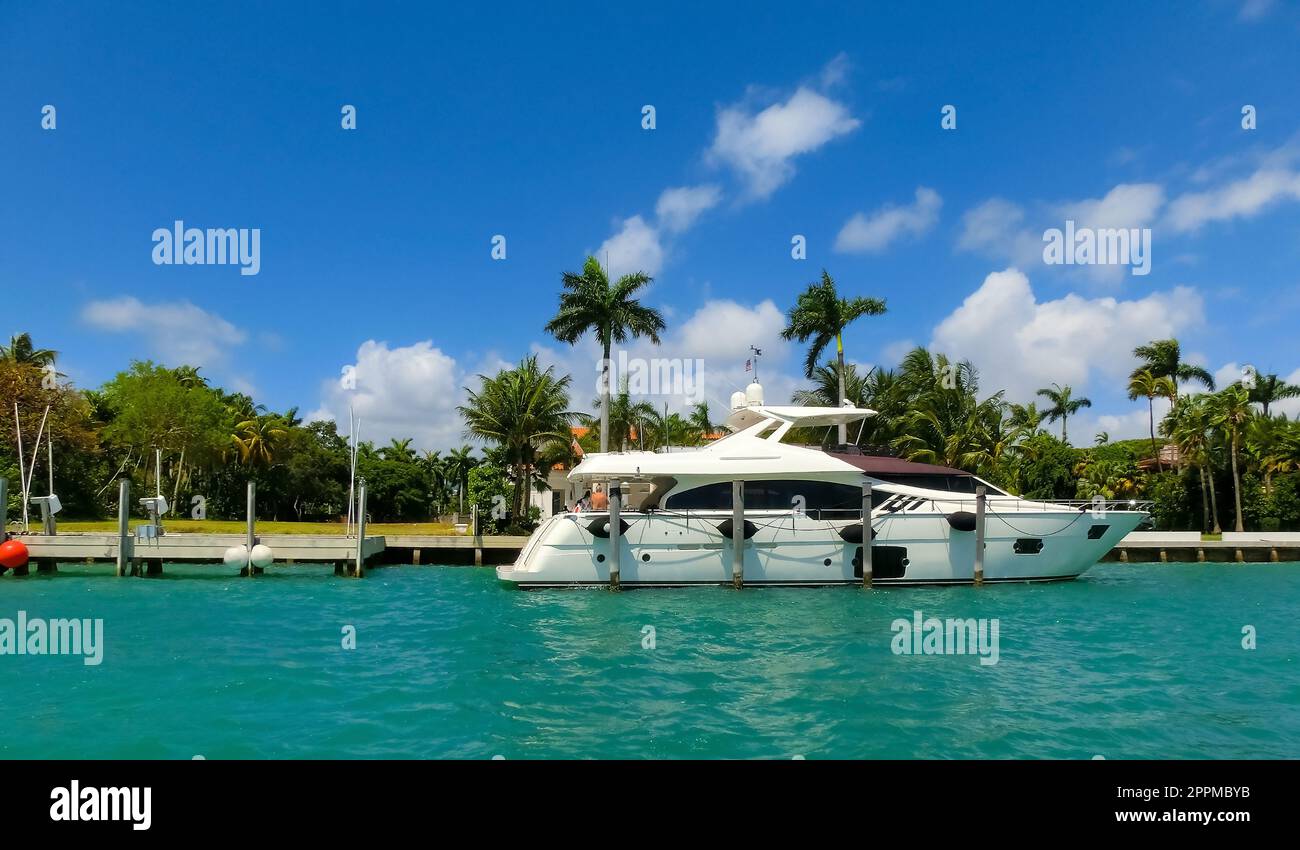 Luxuriöses Herrenhaus in Miami Beach, florida, USA Stockfoto