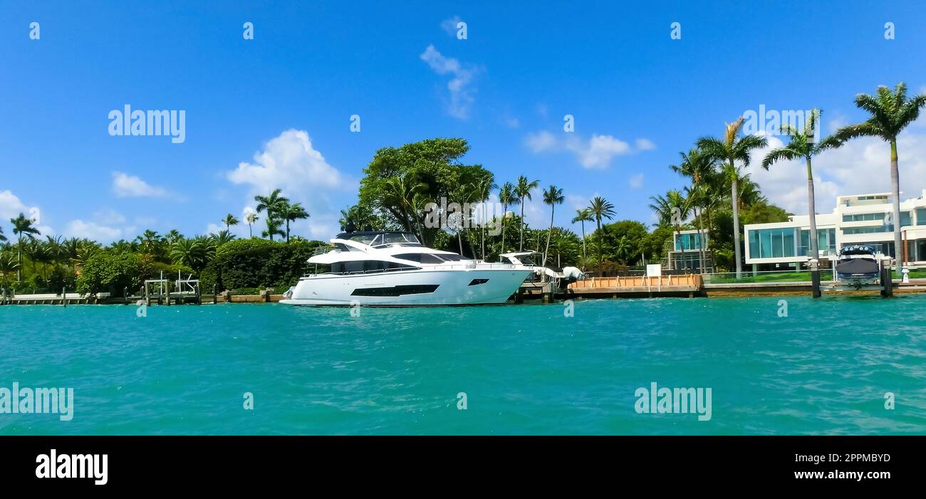 Luxuriöses Herrenhaus in Miami Beach, florida, USA Stockfoto