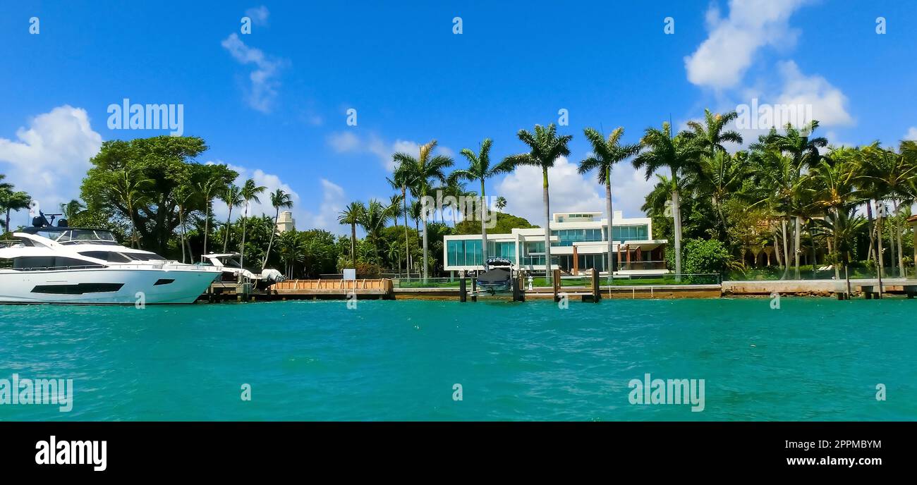 Luxuriöses Herrenhaus in Miami Beach, florida, USA Stockfoto