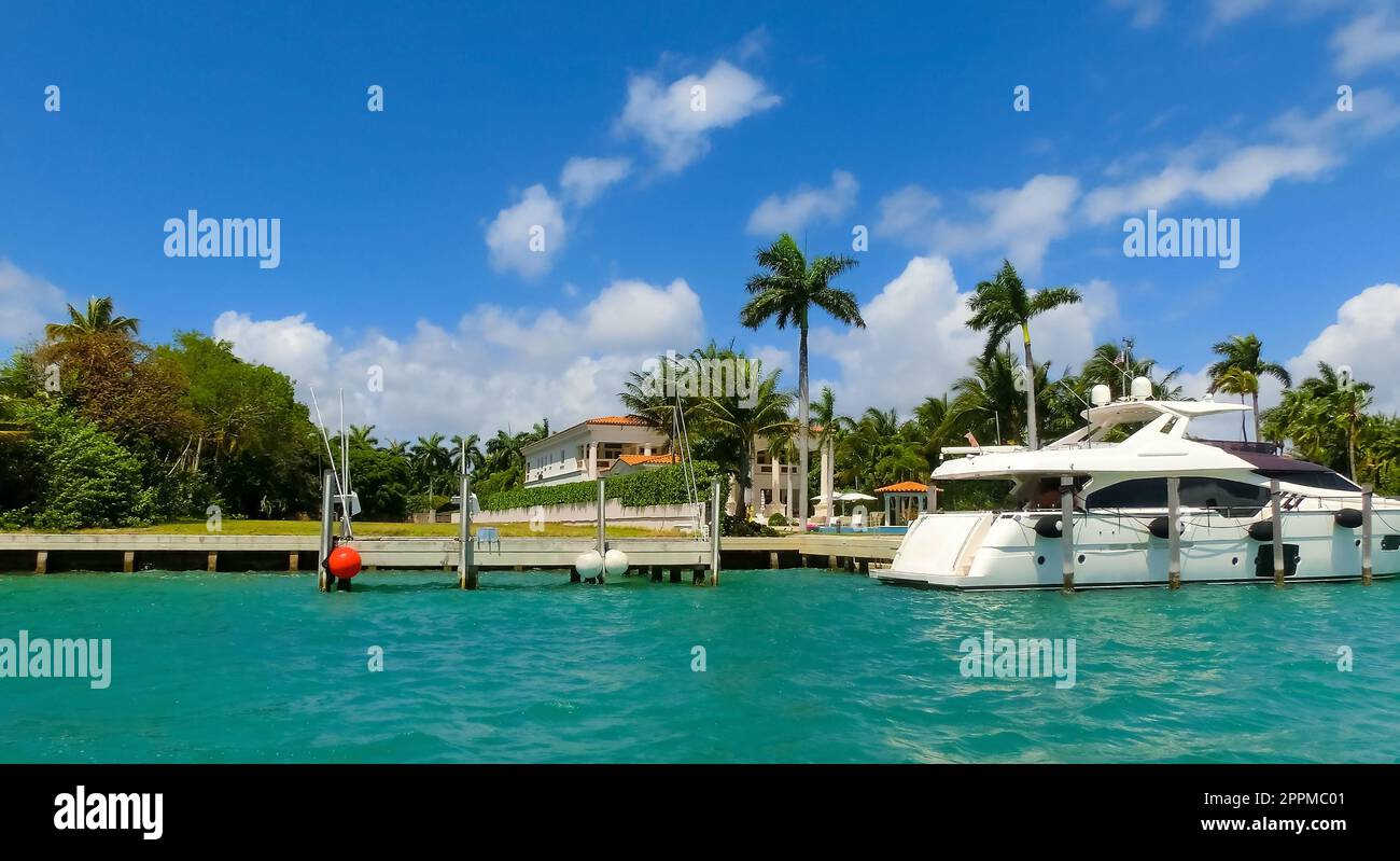 Luxuriöses Herrenhaus in Miami Beach, florida, USA Stockfoto