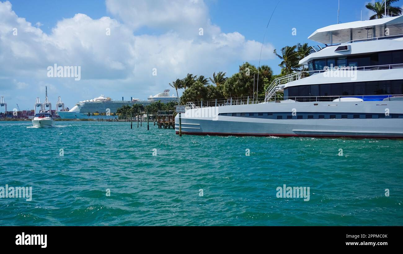 Luxuriöses Herrenhaus in Miami Beach, florida, USA Stockfoto