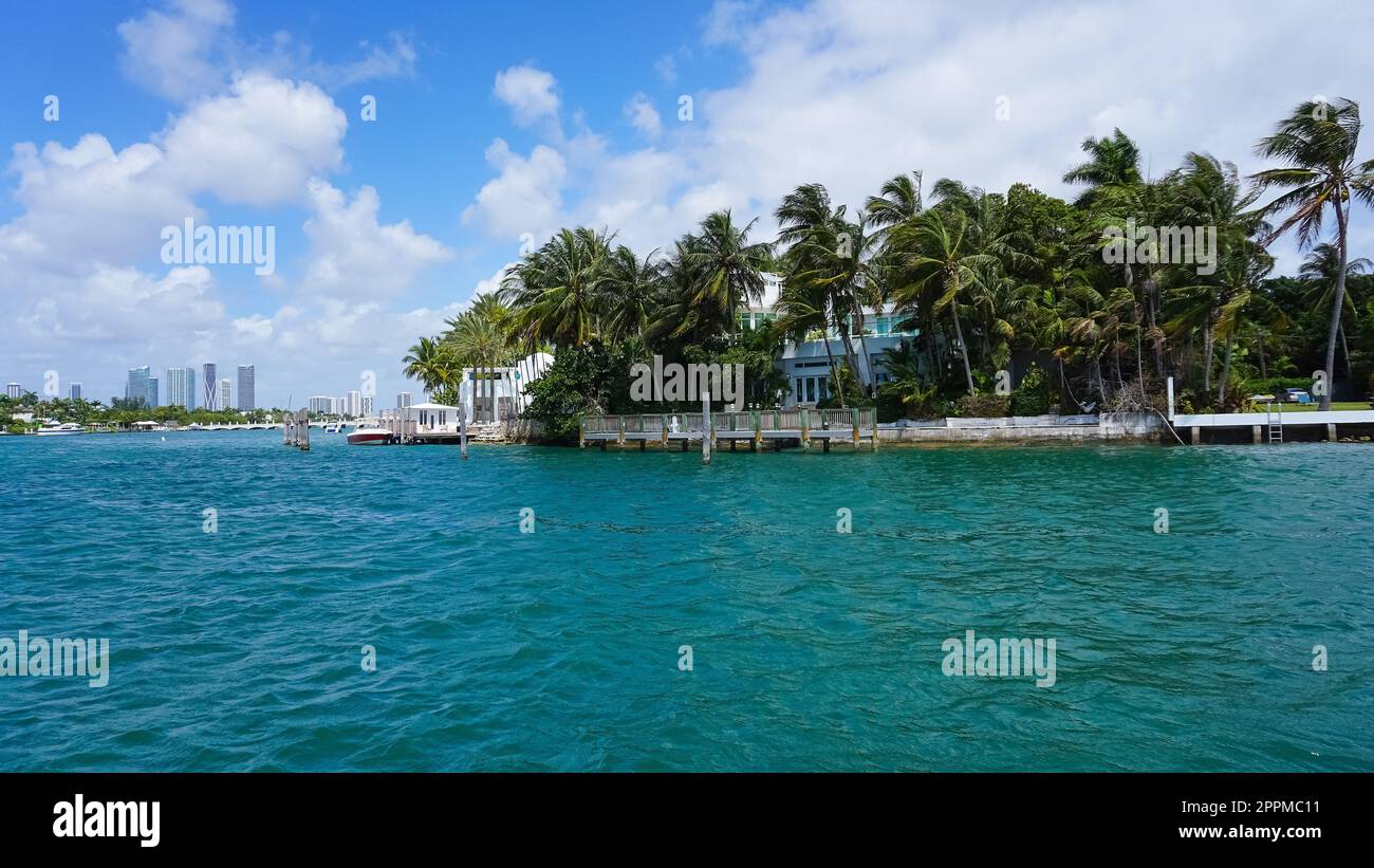 Luxuriöses Herrenhaus in Miami Beach, florida, USA Stockfoto