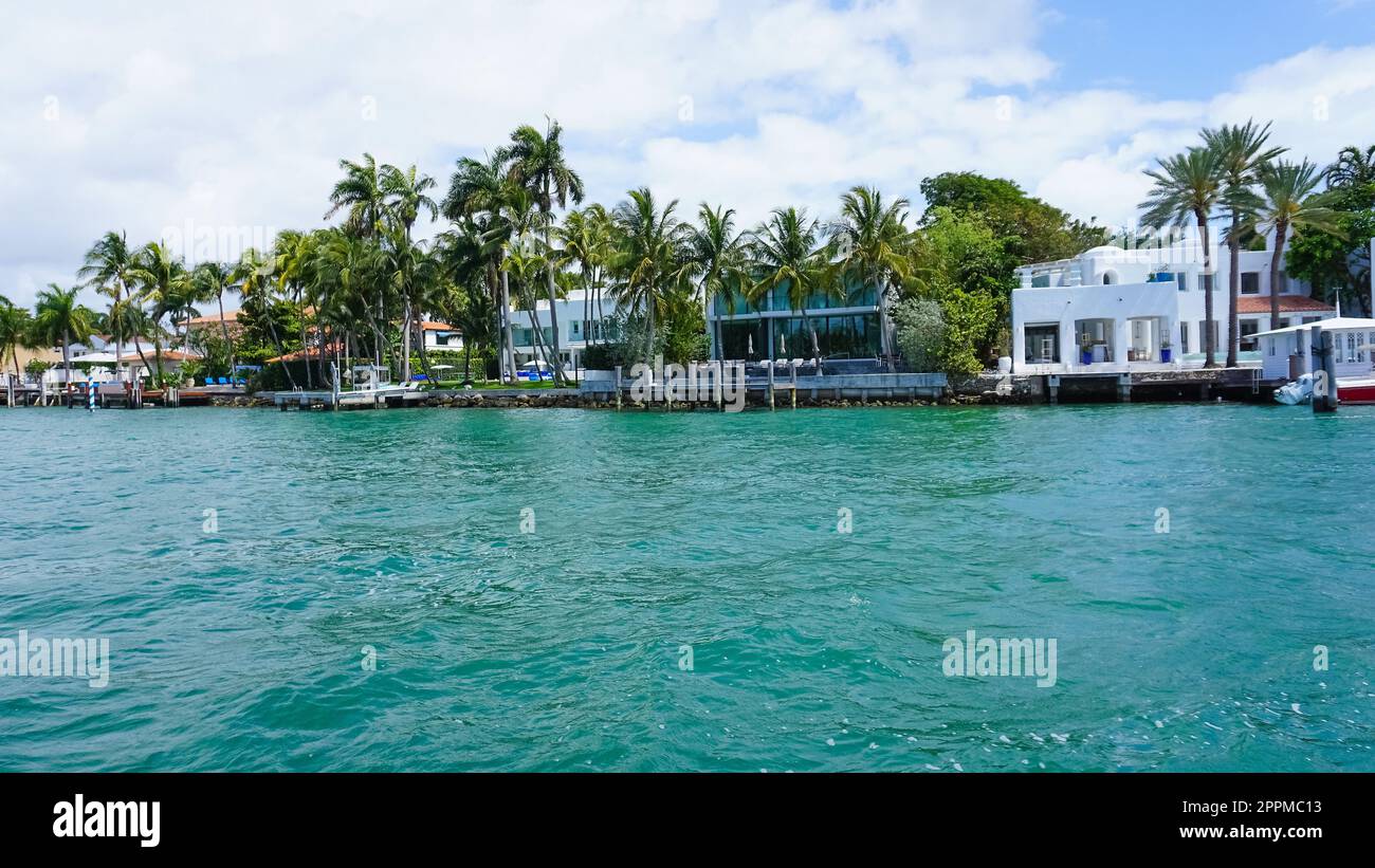 Luxuriöses Herrenhaus in Miami Beach, florida, USA Stockfoto