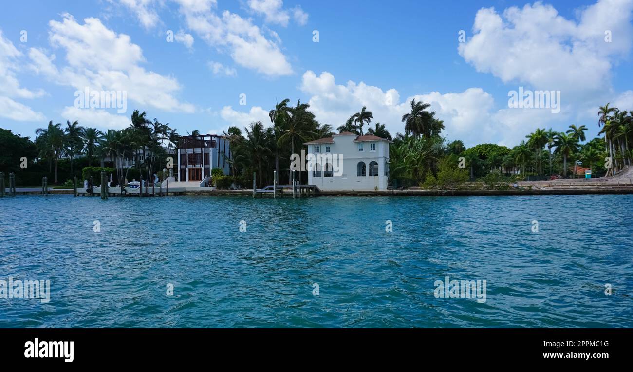 Luxuriöses Herrenhaus in Miami Beach, florida, USA Stockfoto