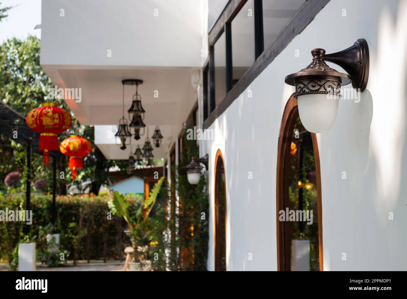 Renovierungshaus im chinesischen Architekturstil Stockfoto