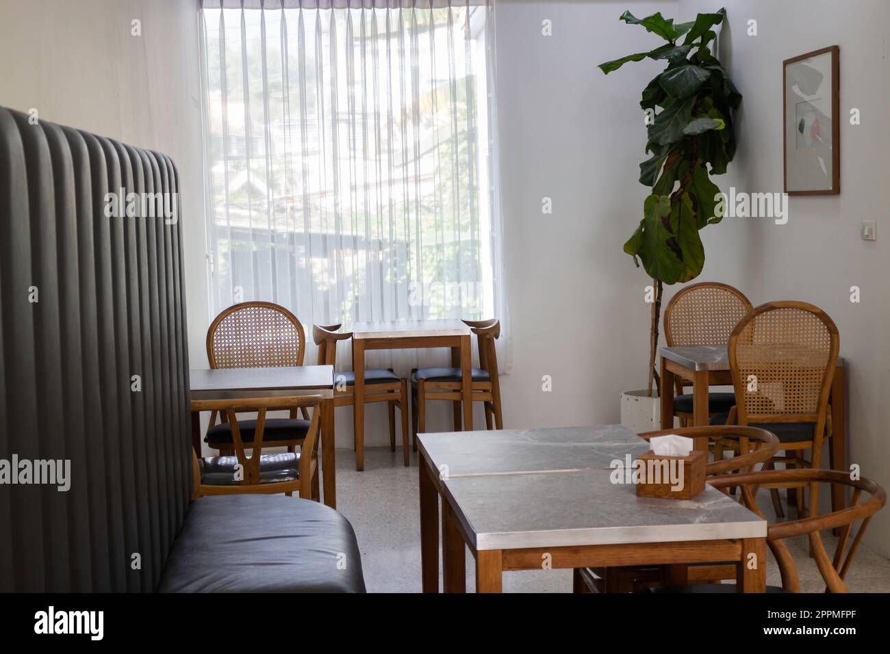 Gemütliches Loft Room Cafe Stockfoto