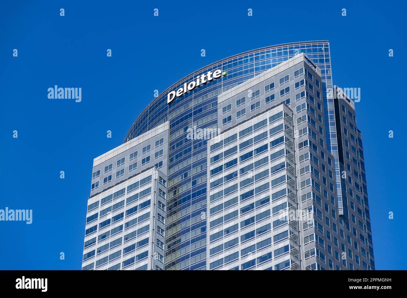Der Turm der Gasfirma oder das Deloitte-Gebäude Stockfoto