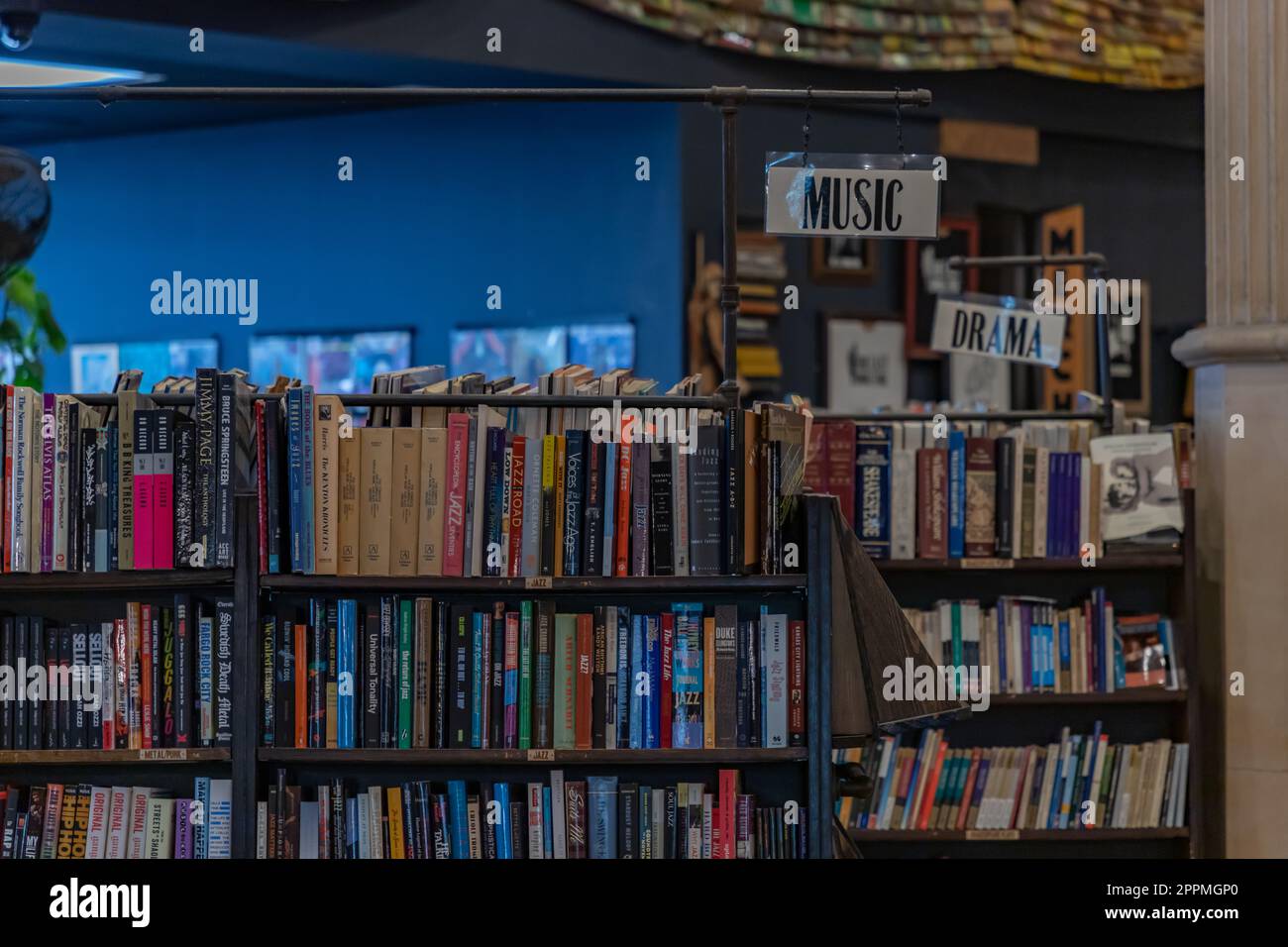 Der Letzte Buchladen - Bücherregal Stockfoto