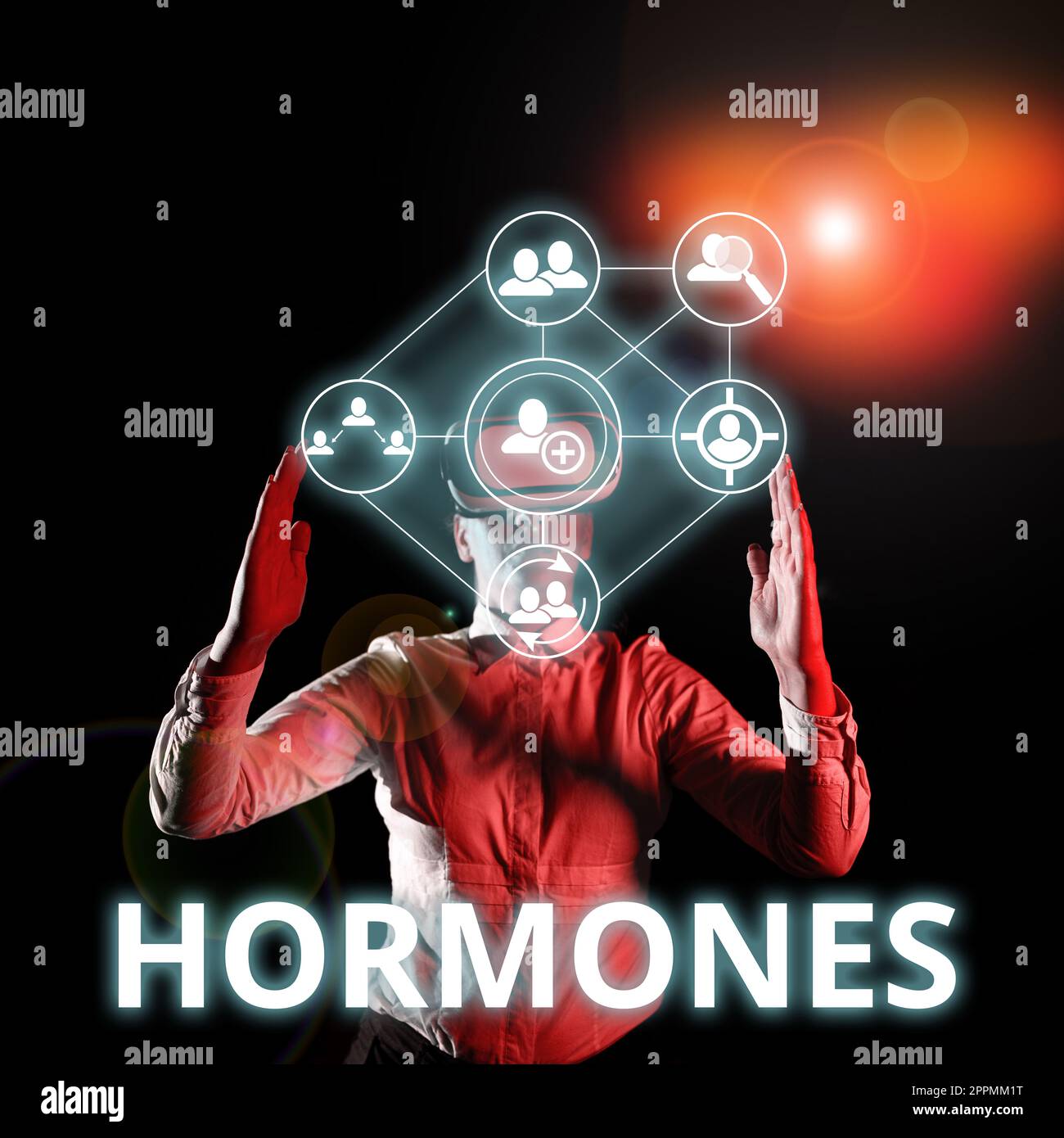 Inspiration zeigt Zeichen-Hormone. Geschäftsidee regulatorische Substanz hergestellt in Organismus transportierten Gewebeflüssigkeiten Stockfoto