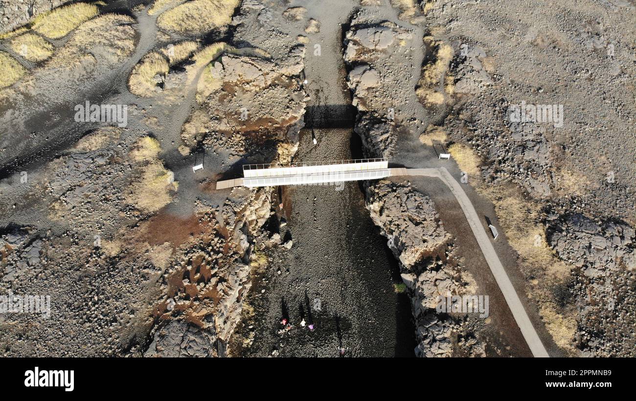 Brücke über die Kontinente Stockfoto