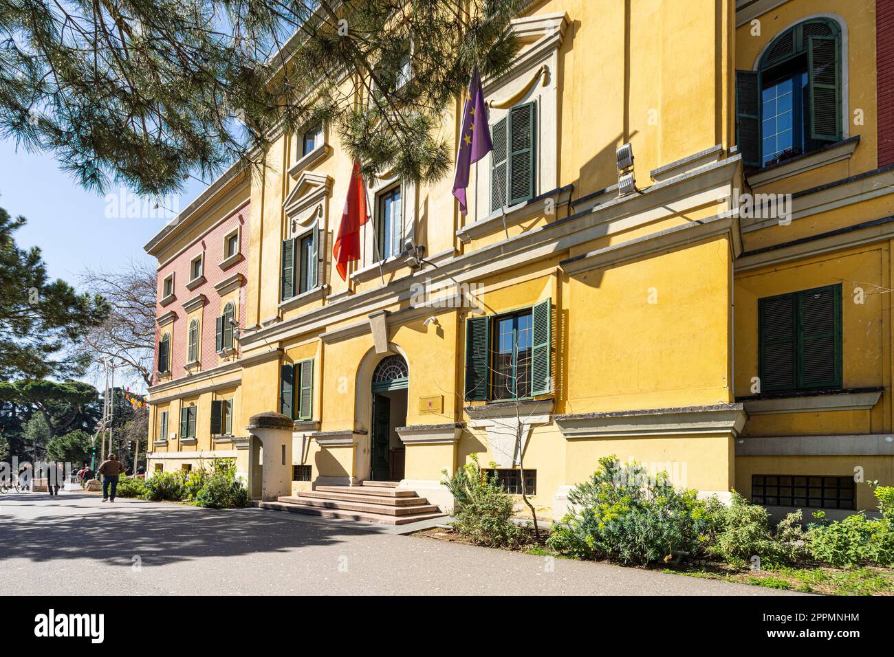 Finanzministerium in Tirana, Albanien Stockfoto