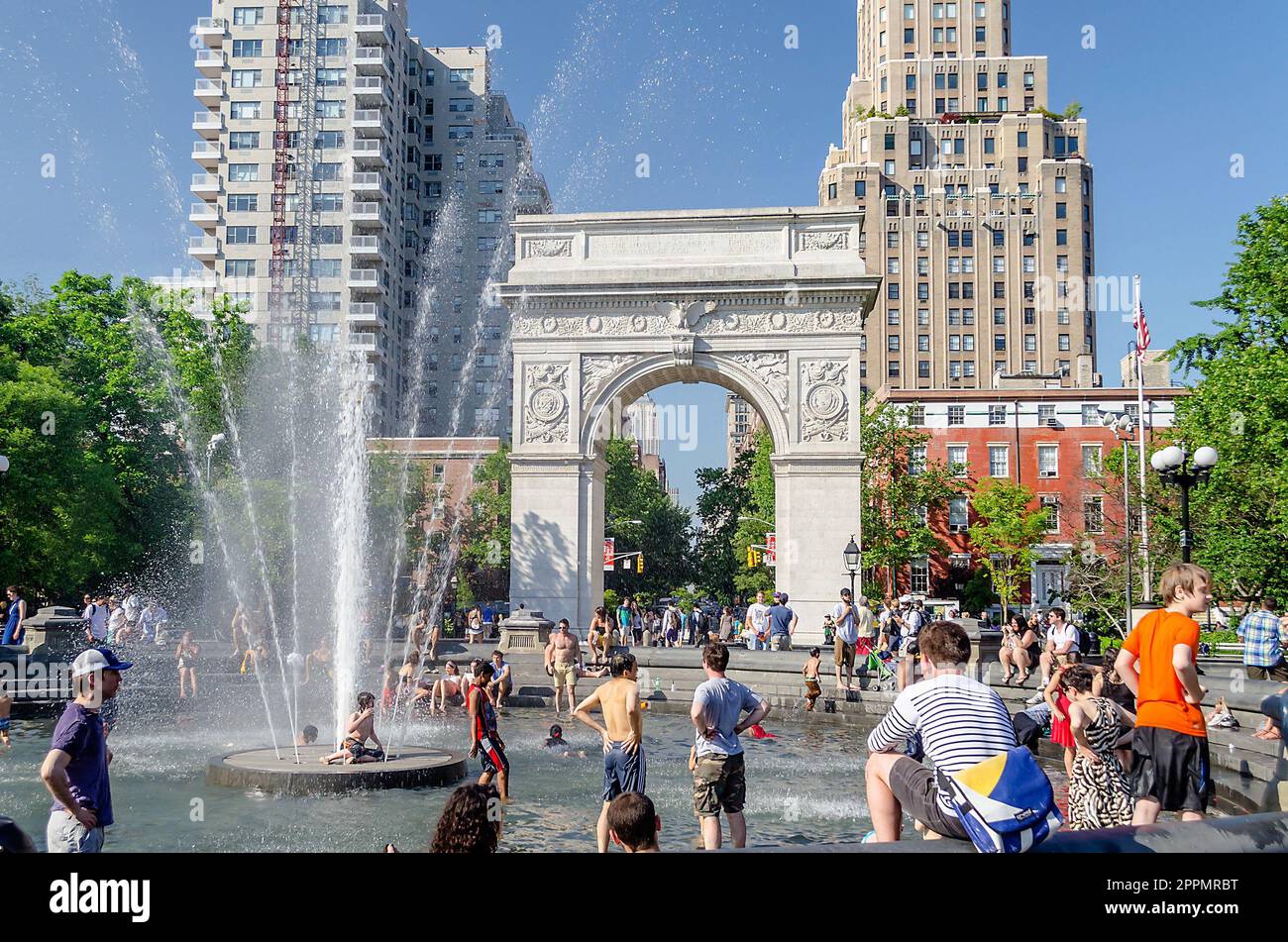 Washington Square Arch, New York City, USA Stockfoto