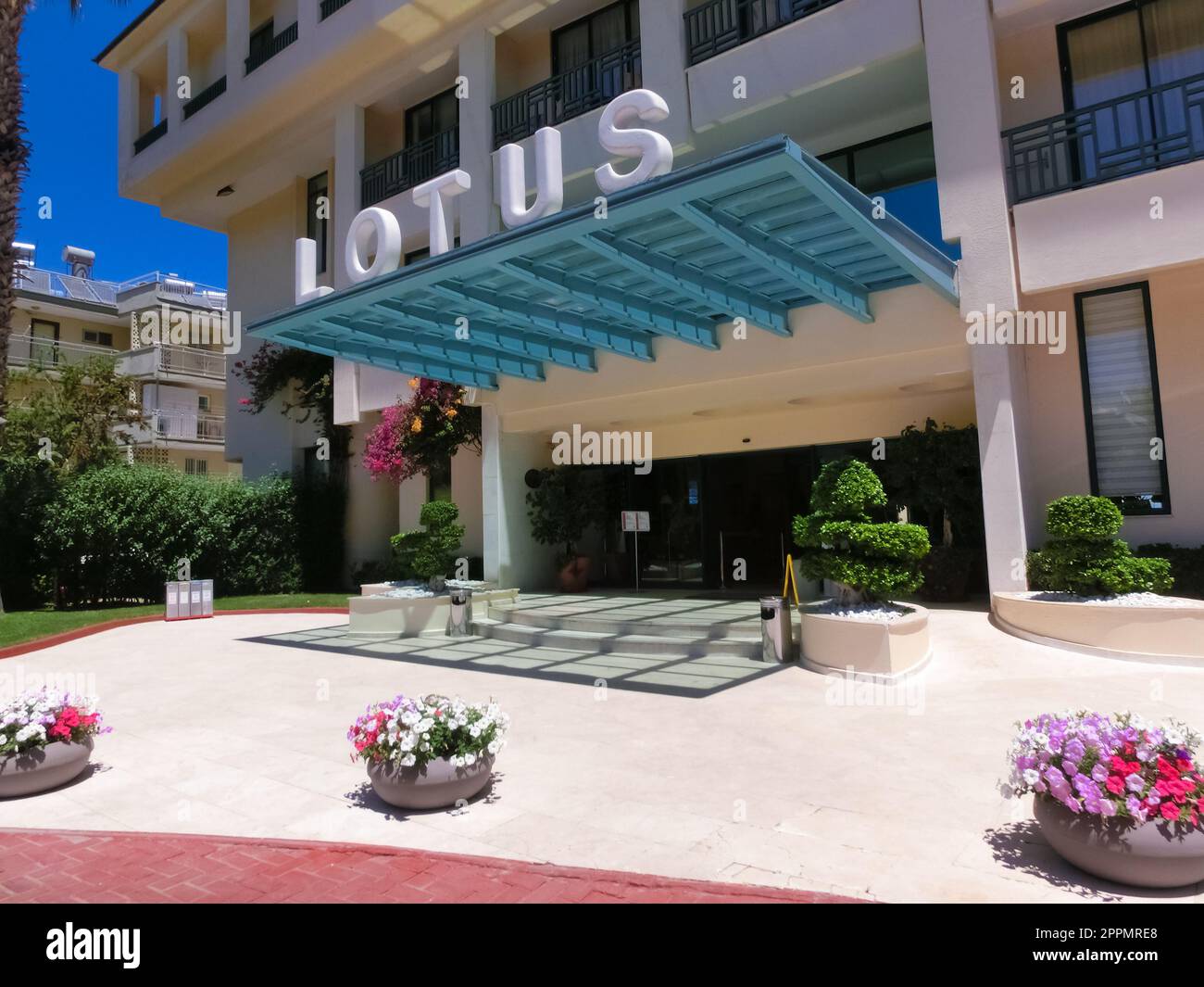 Kemer, Antalya, Türkei - 11. Mai 2021: 4-Sterne-Hotel Golden Lotus Stockfoto