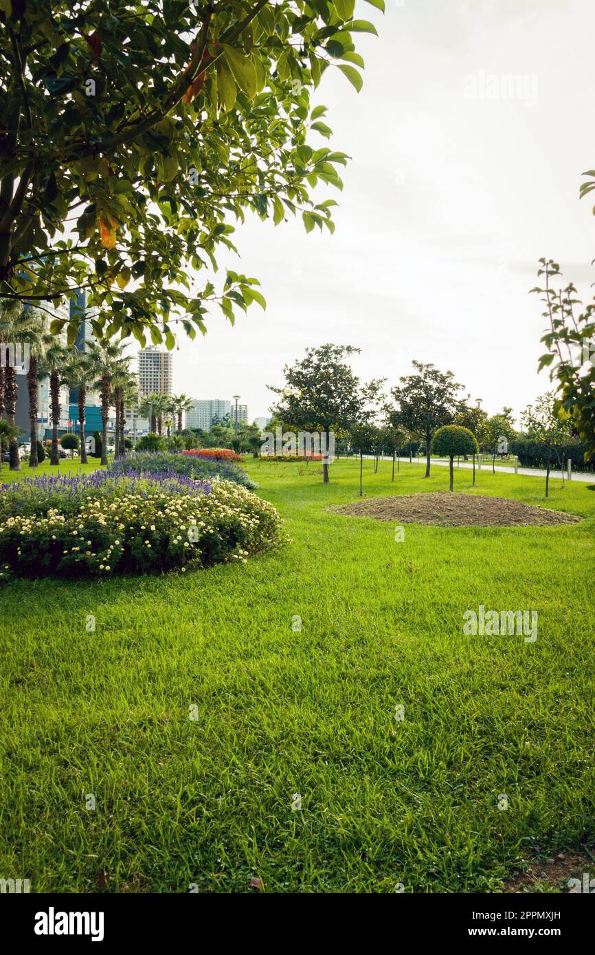 Moderner Park in Batumi Stadt. Batumi Georgien Stockfoto