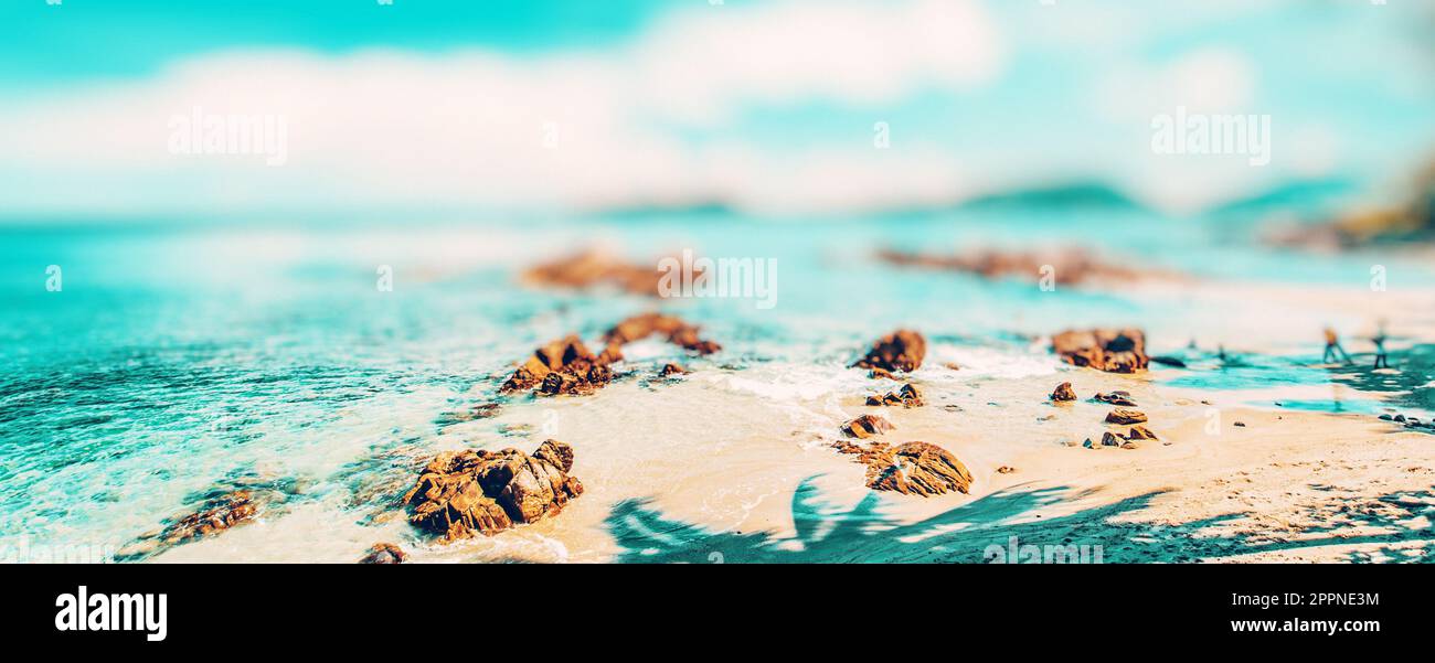 Karibik Paradies Insel einfacher Hintergrund Stockfoto