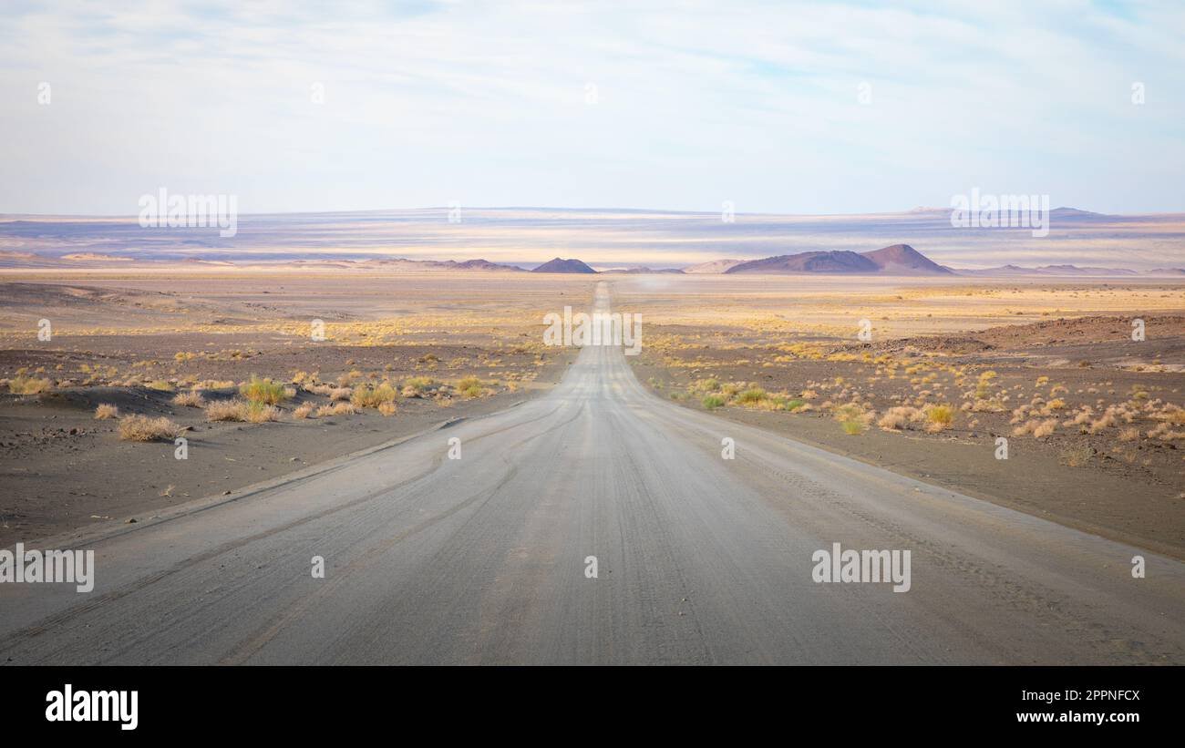 Die Schotterstraßen Namibias im Richtersveld Transfrontier Park. Stockfoto