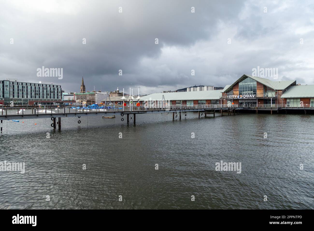 City Quay Dundee am Victoria Dock, Dundee Stockfoto
