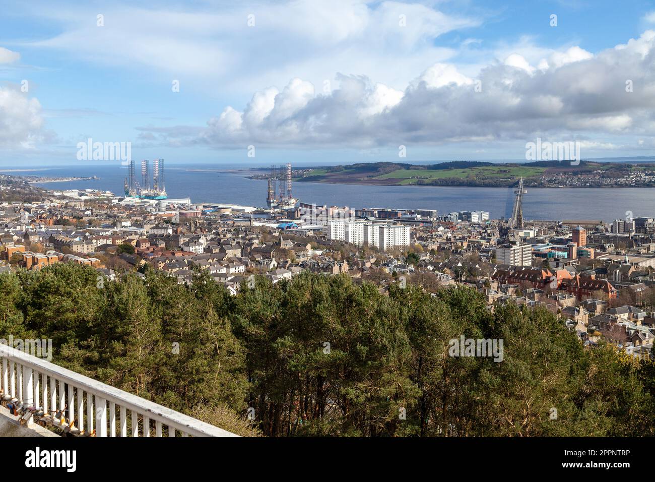 Dundee City von Dundee Law Stockfoto