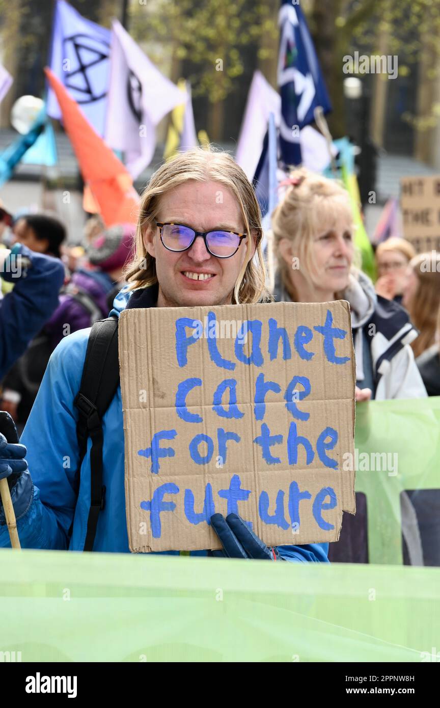 London, Großbritannien. Extinction Rebellion : "The Big One" Klimaprotest, letzter Tag, vierter Tag, Thema "Choose Your Future". Zentrum Von London, Westminster. Kredit: michael melia/Alamy Live News Kredit: michael melia/Alamy Live News Stockfoto