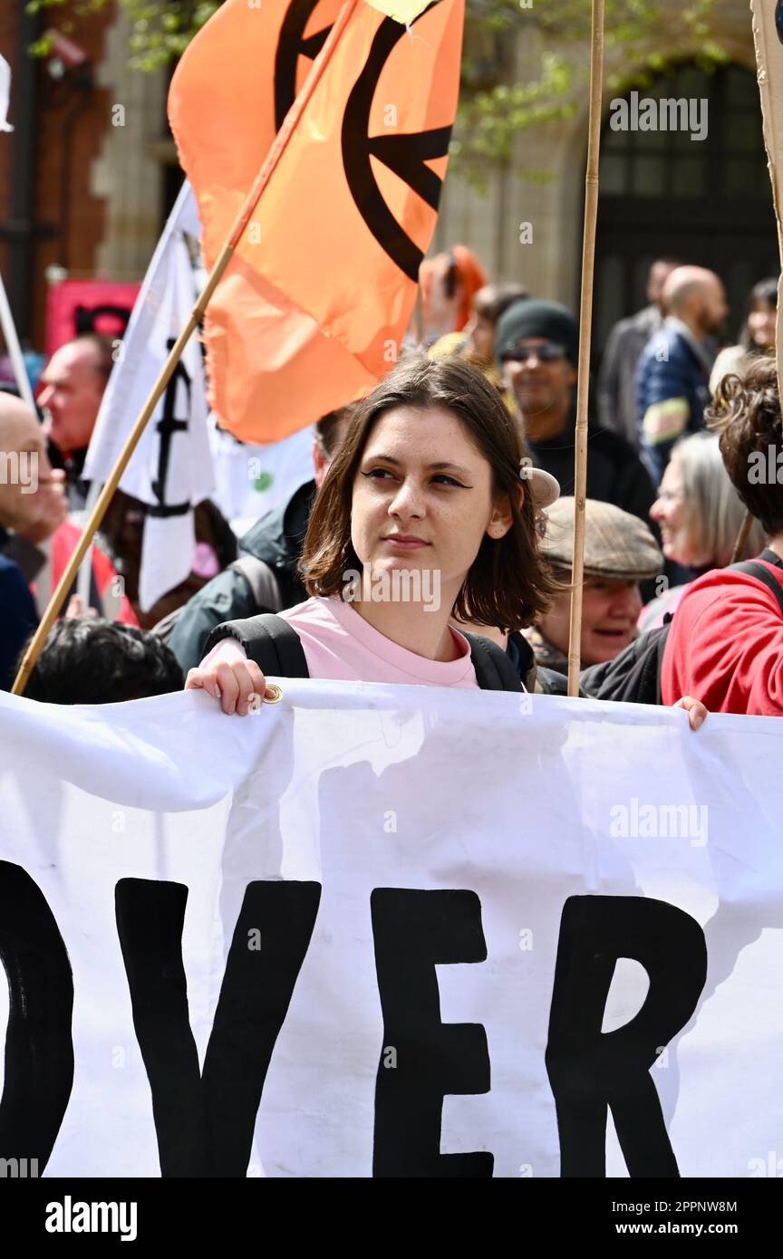 London, Großbritannien. Extinction Rebellion : "The Big One" Klimaprotest, letzter Tag, vierter Tag, Thema "Choose Your Future". Zentrum Von London, Westminster. Kredit: michael melia/Alamy Live News Kredit: michael melia/Alamy Live News Stockfoto