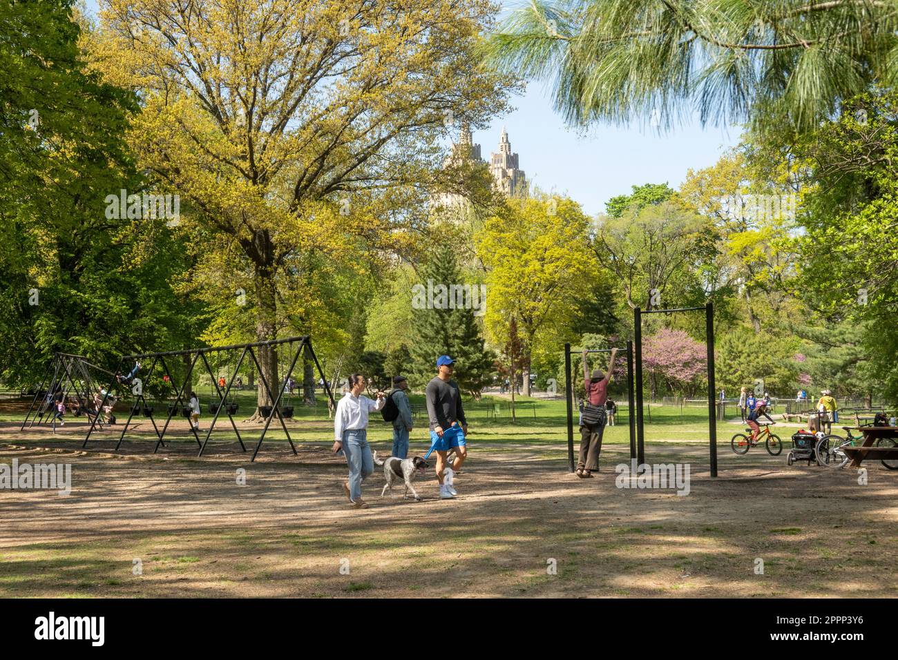 Der Spring Time Central Park ist eine wunderschöne urbane Oase in New York City, USA Stockfoto