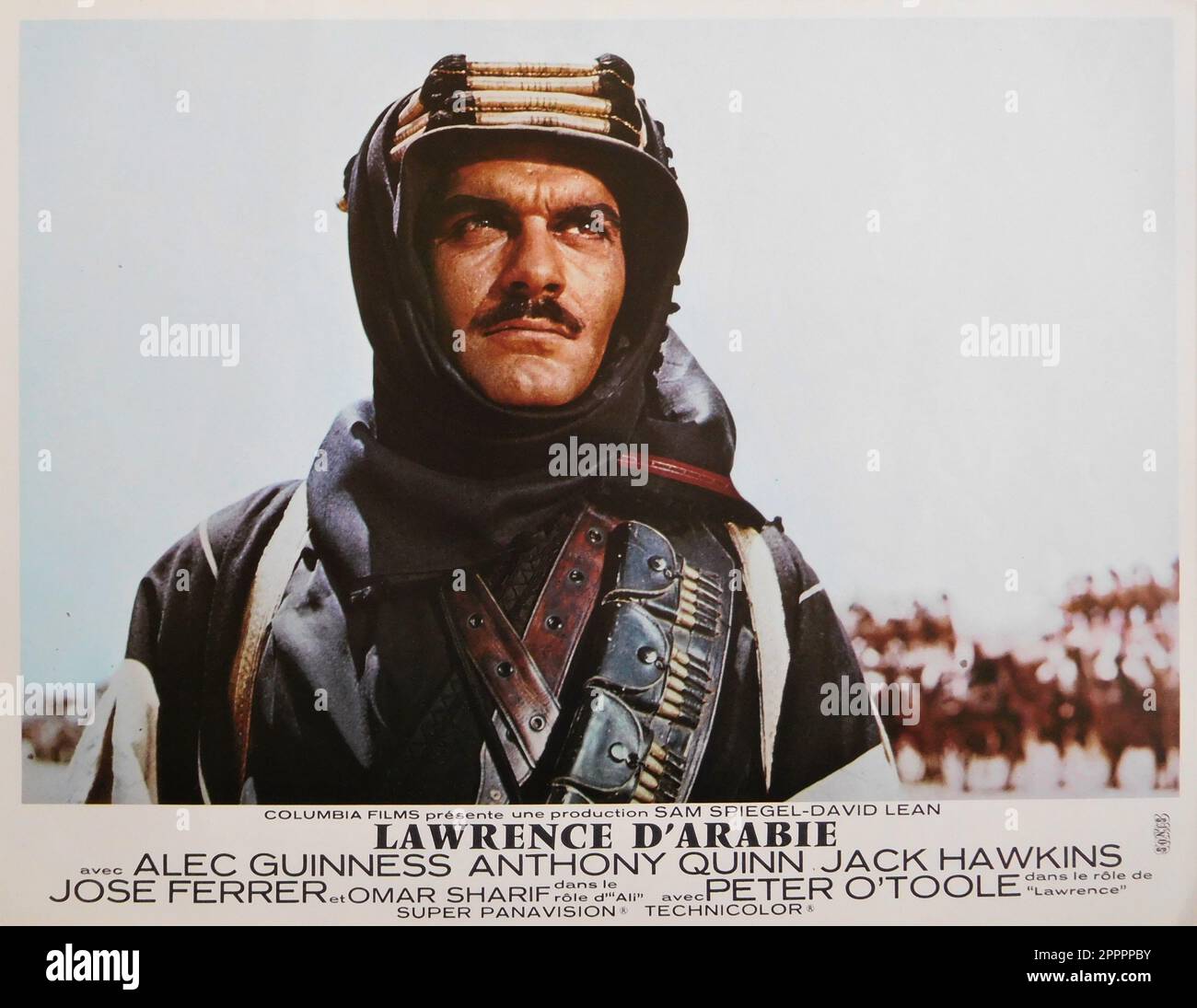 OMAR SHARIF in LAWRENCE VON ARABIEN 1962 Regisseur DAVID LEAN Drehbuch Robert Bolt und Michael Wilson Musik Maurice Jarre Produzent Sam Spiegel Horizon Pictures / Columbia Pictures Corporation Stockfoto