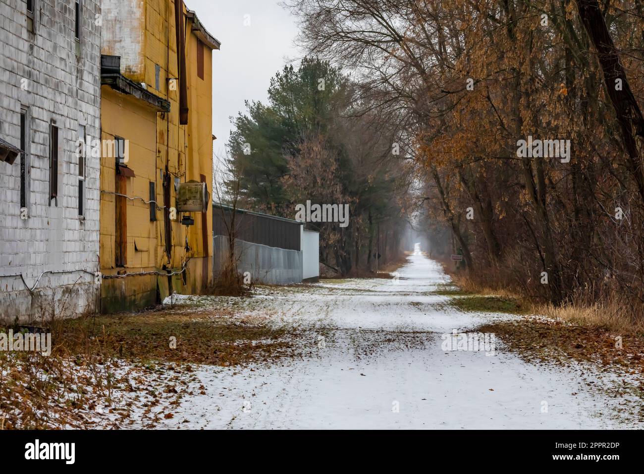 Old Grain Elevator entlang der Route der veralteten Grand Rapids und