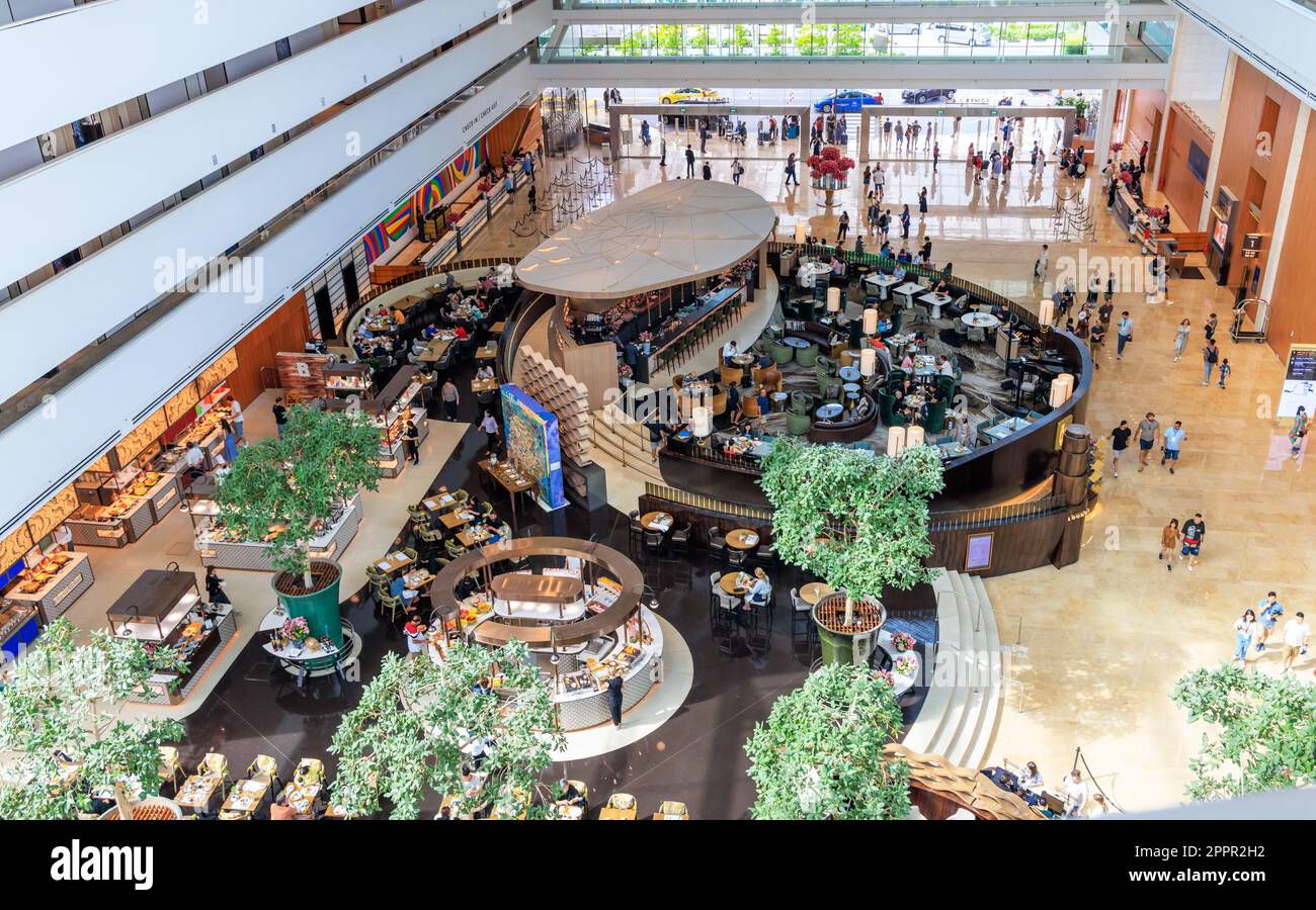 Hotel Marina Bay Sands, Singapur Stockfoto