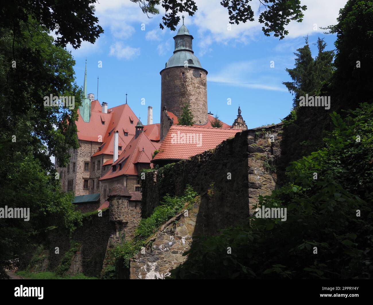 Polnische Burg, polnische Architektur, Schloss Czocha Stockfoto