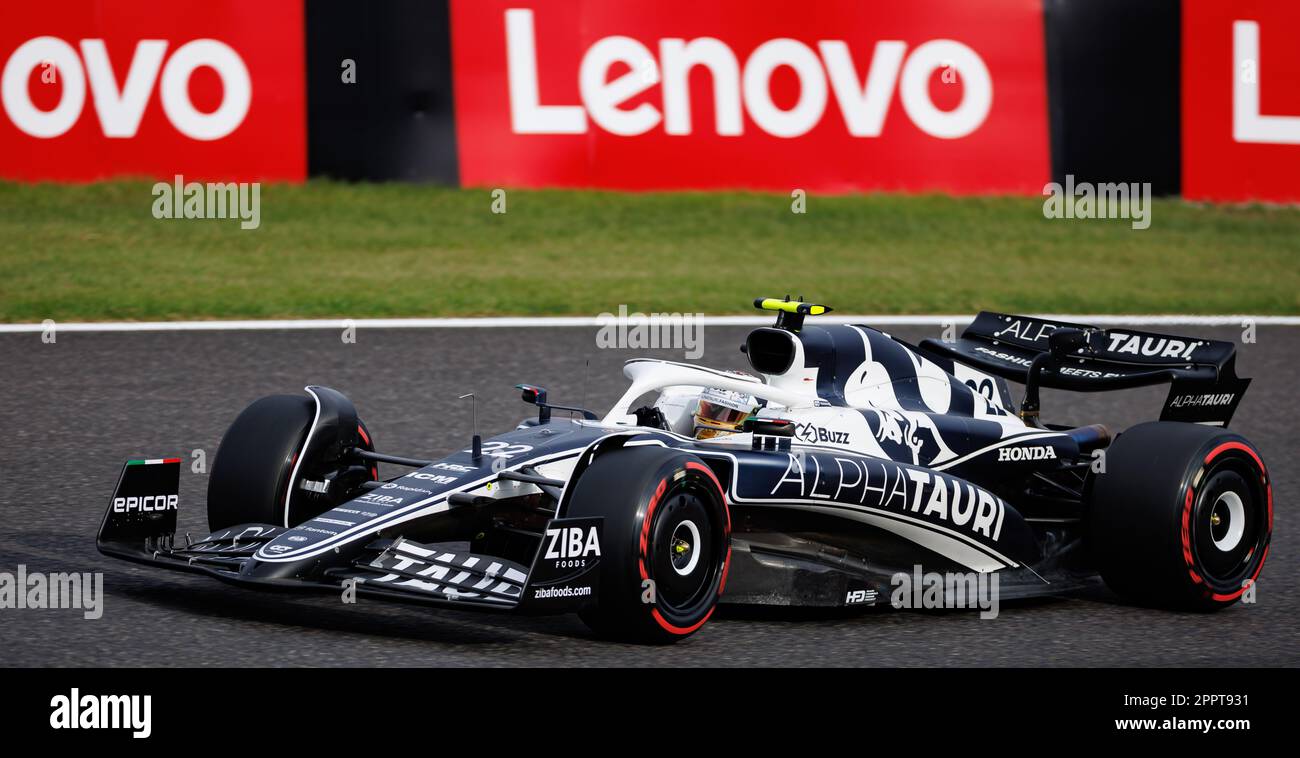 SUZUKA, JAPAN, Suzuka Circuit, 8. Oktober: Yuki Tsunoda (JPN) des Teams AlphaTauri bei der Qualifikation während des japanischen Formel-1-Grand Prix beim S Stockfoto