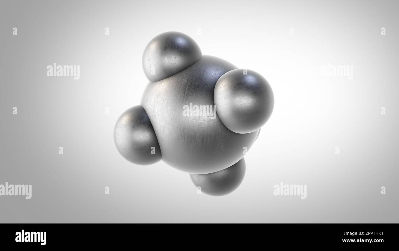 Abstrakter Animationshintergrund Für Einzelne Moleküle. Stockfoto