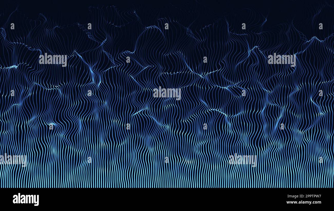 Abstrakter Hintergrund mit Wellenlinien. Stockfoto