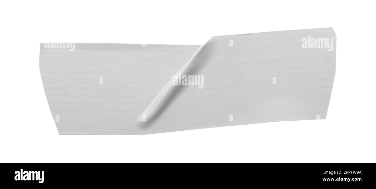 Graues Isolierband, isoliert auf weiß, Draufsicht Stockfoto