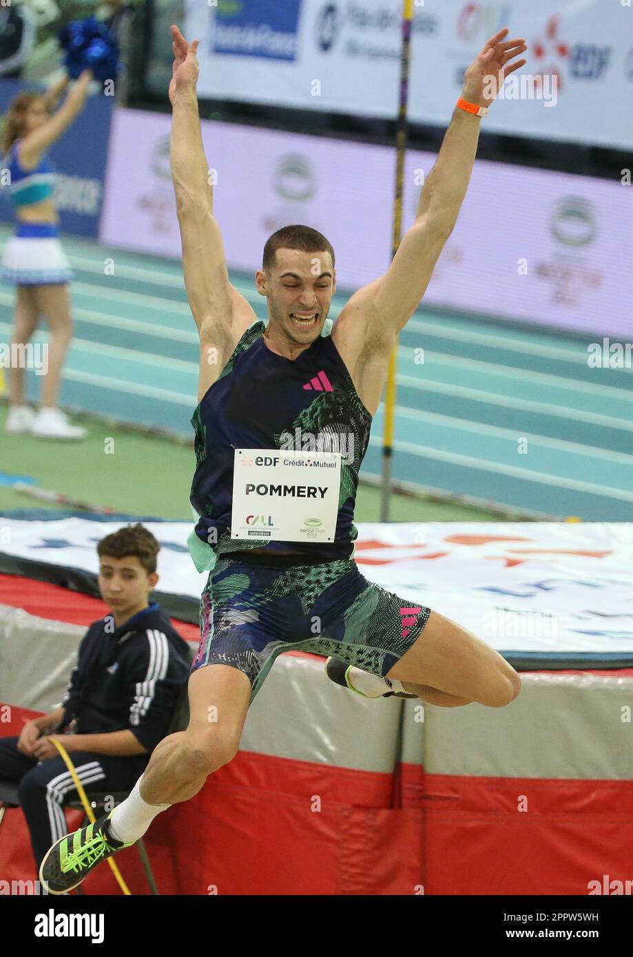 Während des Treffens Hauts-de-France Pas-de-Calais Liévin 2023, World Athletics Indoor Tour am 15. Februar 2023 in Lievin, Frankreich - Photo Laurent Lairys / DPPI Stockfoto