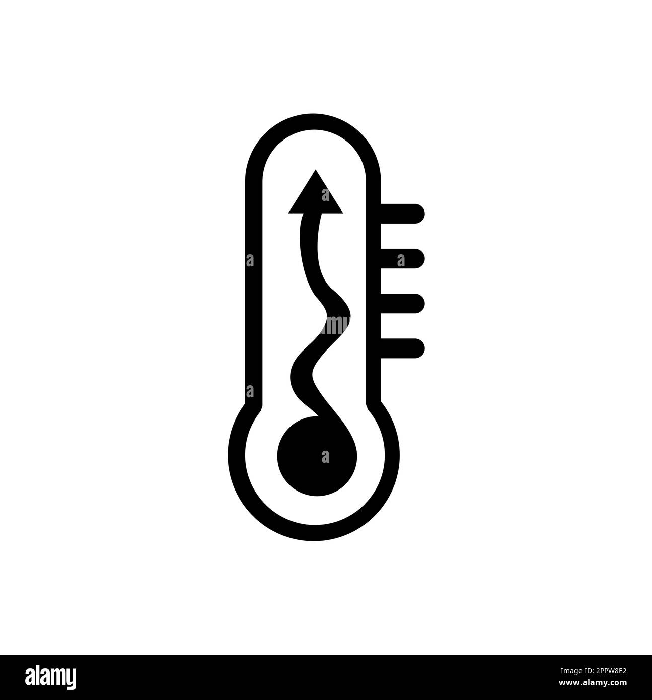 Symbol Für Wärmekurve Logo-Symbol Stock Vektor