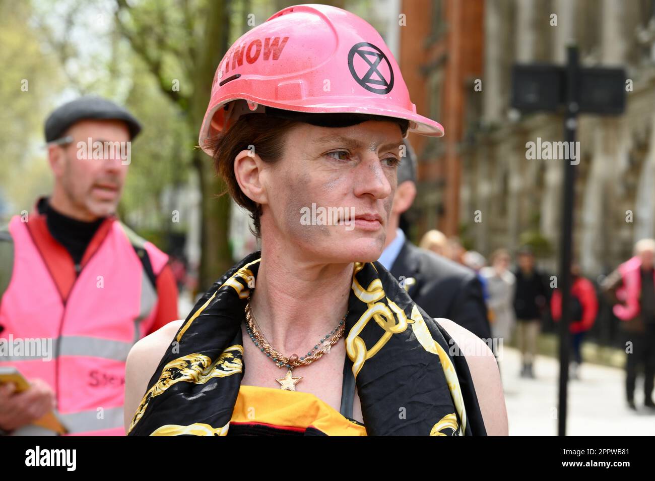 Extinction Rebellion, The Big One - Tag vier ihrer Klimaproteste, Parliament Square, London, Großbritannien Stockfoto