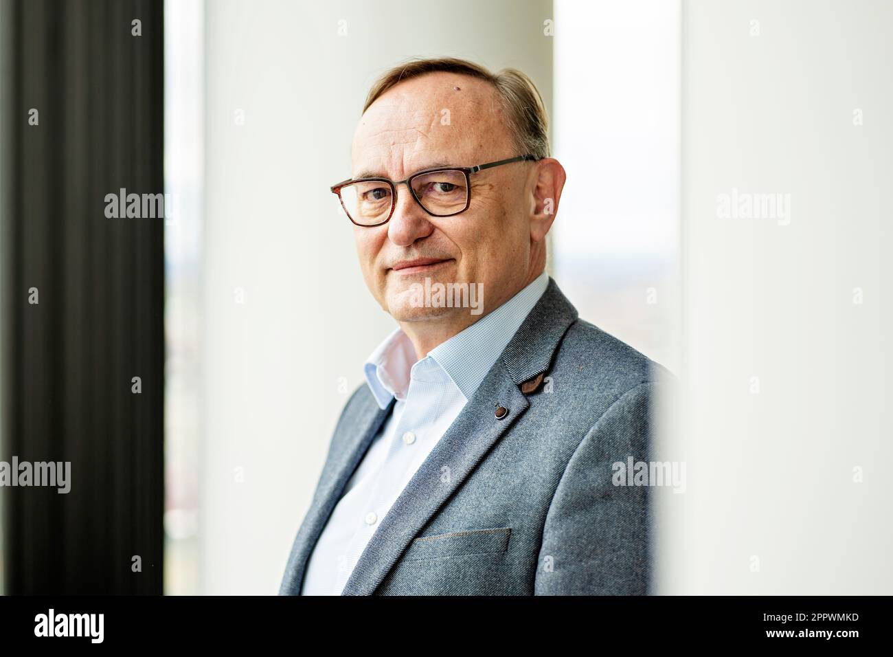Eduard Palisek, Country CEO bei Siemens Czech Republic, posiert für Fotografen in Prag, Tschechische Republik, 13. März 2023. (CTK Photo/Martin Sterba) Stockfoto