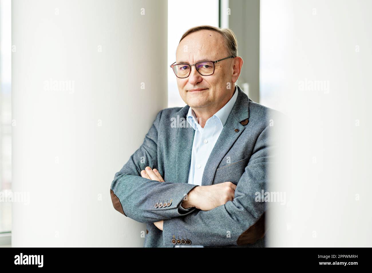 Eduard Palisek, Country CEO bei Siemens Czech Republic, posiert für Fotografen in Prag, Tschechische Republik, 13. März 2023. (CTK Photo/Martin Sterba) Stockfoto